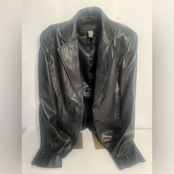 Banana Republic Jackets & Blazers - Banana Republic-Black leather jacket- size 0